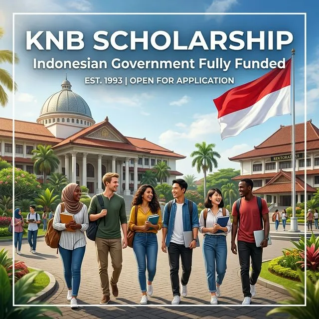 Image: KNB Indonesian Government Scholarship 2026 | Fully Funded for Bachelor, Master & PhD
