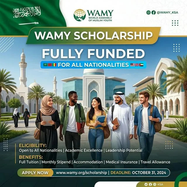 Image: WAMY Scholarship 2026 in Saudi Arabia | Fully Funded for All Nationalities