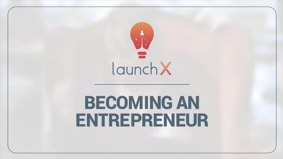 Becoming an Entrepreneur
